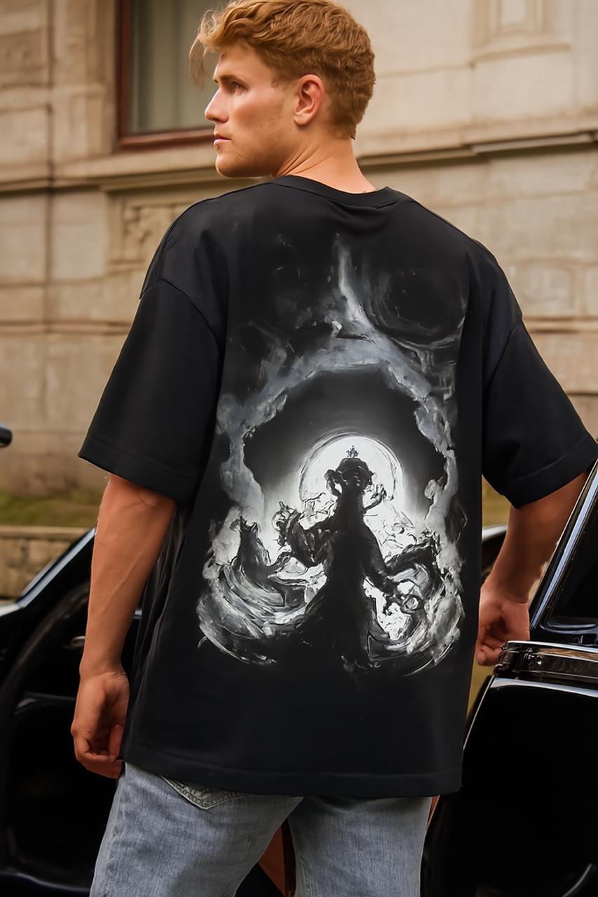 GOD OVERSIZED PRINTED TSHIRT
